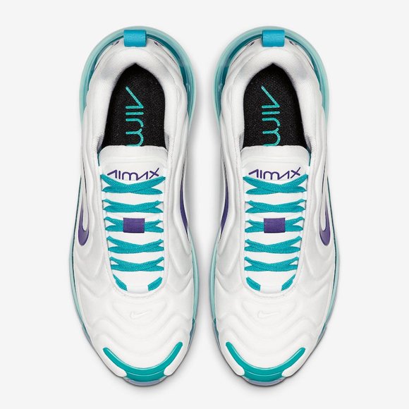 Nike Air Max 720 White Purple Spirit Teal Running - Picture 9 of 11